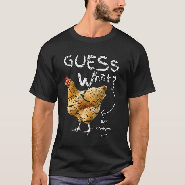 T-shirt Devinez quel Buff Orpington Butt (Devant)