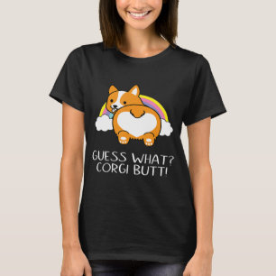 T-shirt Devinez quel Corgi Butt Cute Rainbow Corgi proprié