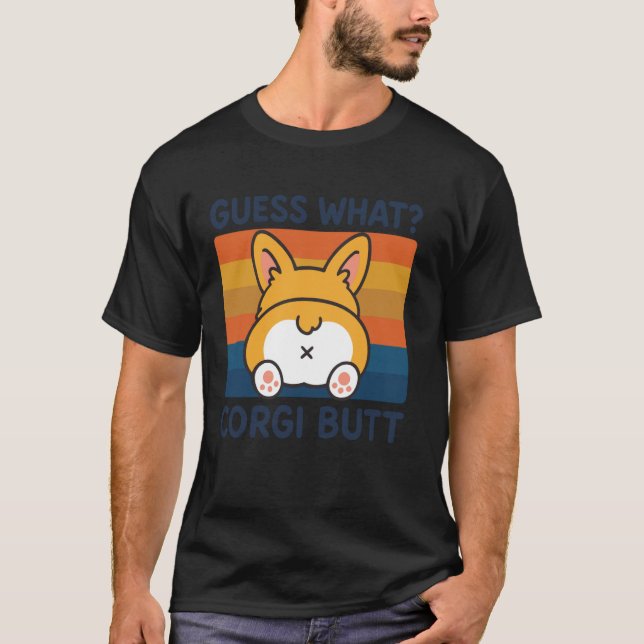 T-shirt Devinez Quel Cul De Corgi (Devant)