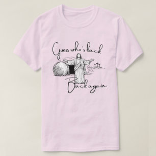 T-shirt Devinez qui est de retour Police Sombre