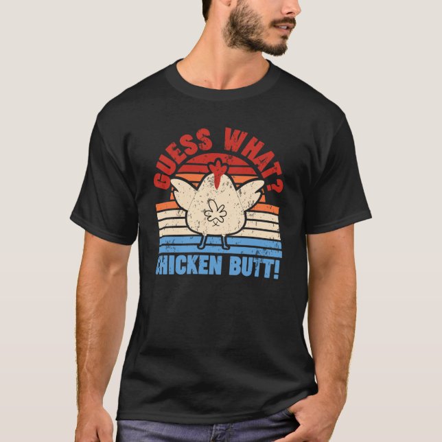 T-shirt Devinez Quoi ? Beurre De Poulet ! drôle Design de  (Devant)