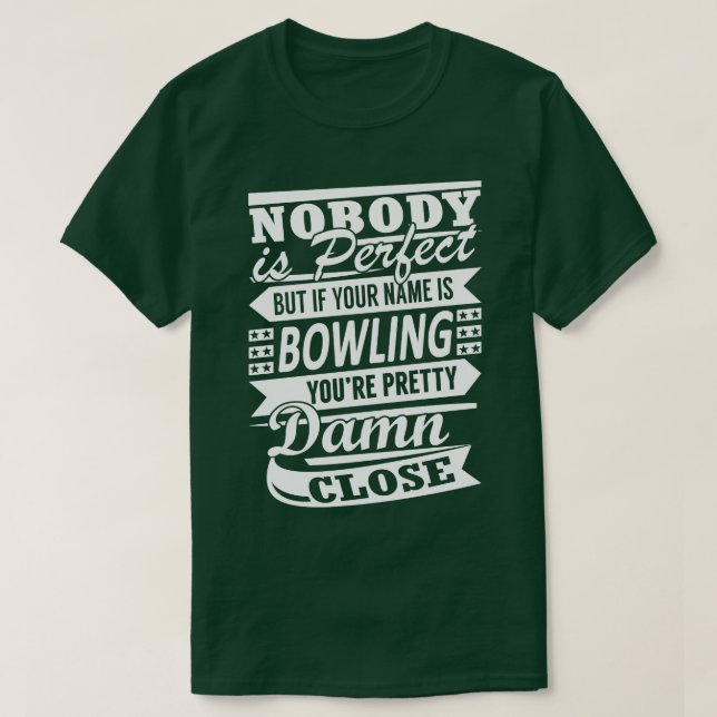 T-shirt Devis de Bowling (Design devant)
