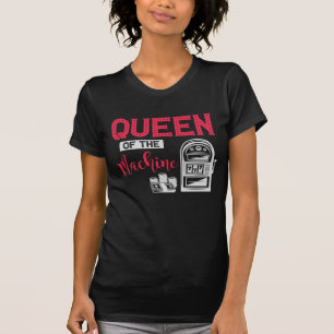 T-shirt Devis de la machine à sous de la reine de jeu de