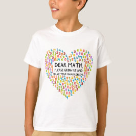 T-shirt Devis de l'école de mathématiques drôle