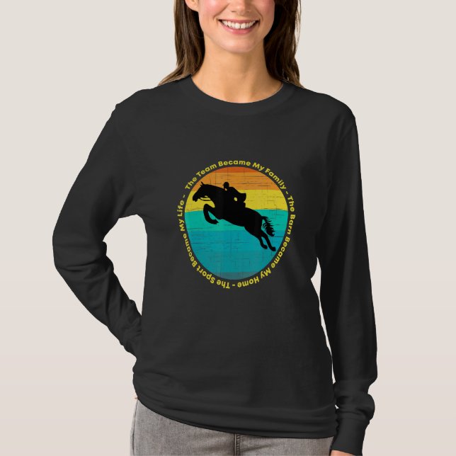 T-shirt Devis de l'équipe équestre (Devant)