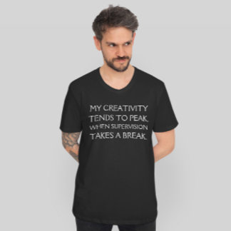 T-shirt Devis d'excuse d'évasion de la supervision amusant