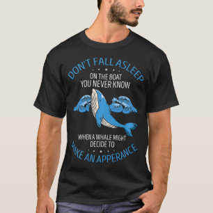 T-shirt Devis d'observation des baleines pour cétacés et b