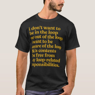 T-shirt Devis Libérer des responsabilités de boucle