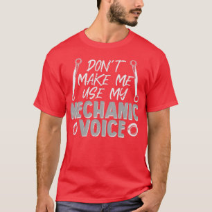 T-shirt Devis Mécanique Voiture Wrench Nut Voice Mechatron
