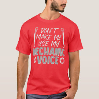 T-shirt Devis Mécanique Voiture Wrench Nut Voice Mechatron