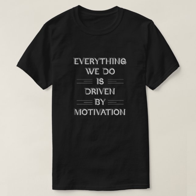 T-shirt Devis motivationnel (Design devant)