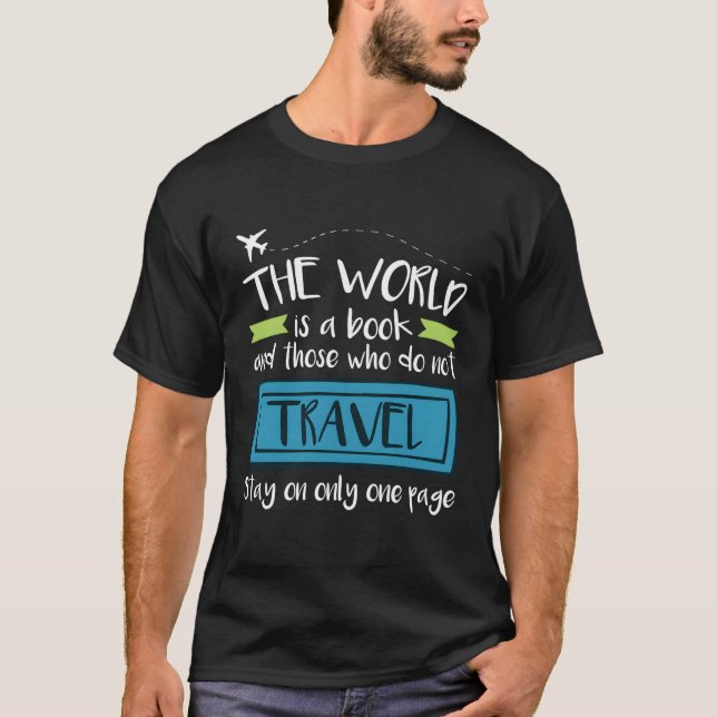 T-shirt Devis Voyage Voyageur Monde Voyageur Vacances avio (Devant)