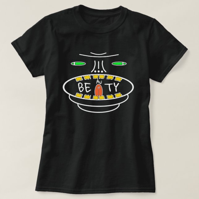 T-shirt Devise de positionnement : BEAuTY (Be Gold To Your (Design devant)