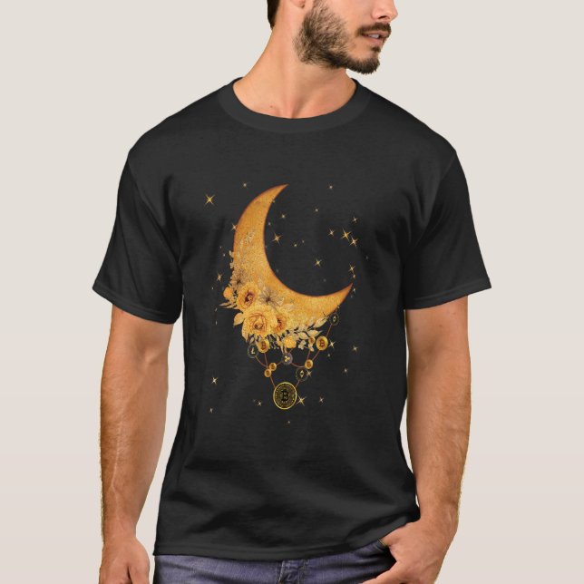 T-shirt Devise Virtuelle Sur La Lune Graphique Spirituel B (Devant)