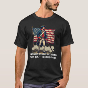 T-shirt Devoir de rébellion - Soldat américain patriotique