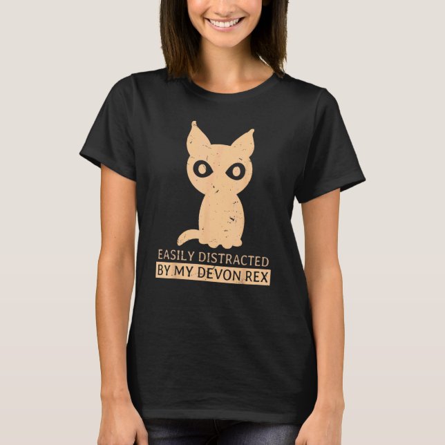 T-shirt Devon Rex - Amateur de chats (Devant)