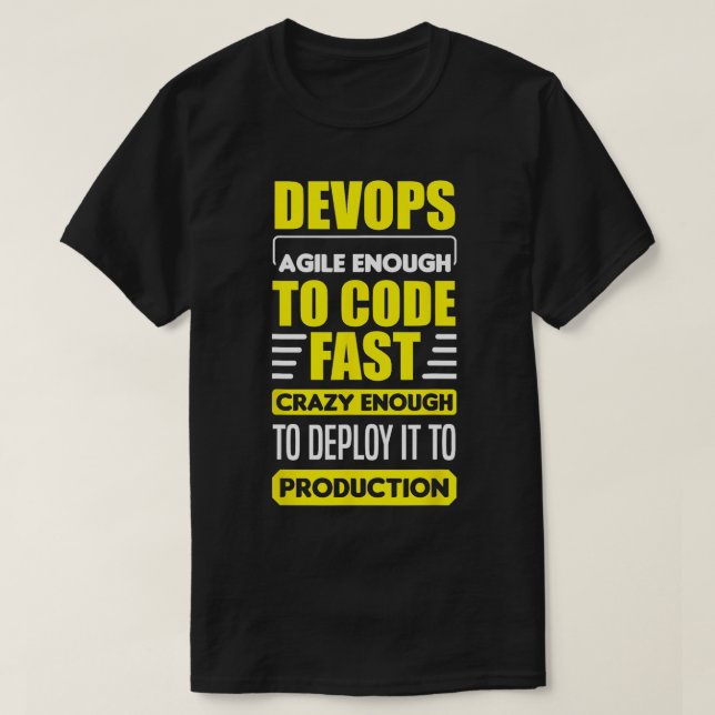 T-shirt DevOps Ingénieur Cloud Informatique Agile Software (Design devant)