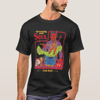 T-shirt Dévorez-Votre-Âme-Cuisinier-Livre-Comme-Vu-À-La-Té