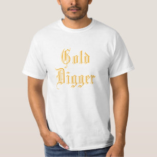 T-shirt d'exploitation de bêcheur d'or