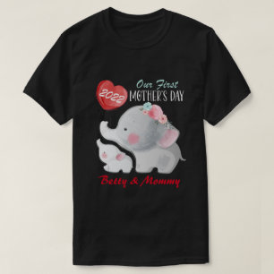 T-shirt DH Personnalisé Notre première fête des mères