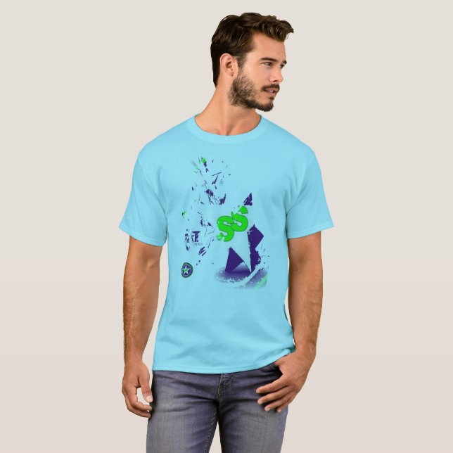 T-shirt d'habillement de statut de l'étoile des (Devant entier)