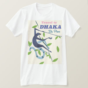 T-shirt Dhaka, affiche vintage des vacances au Bangladesh.