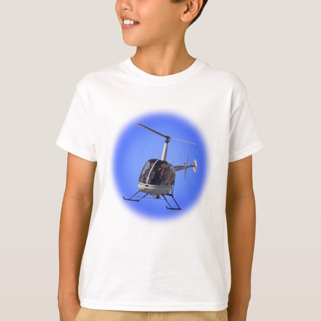 T-shirt d'hélicoptère pour enfant (Devant)