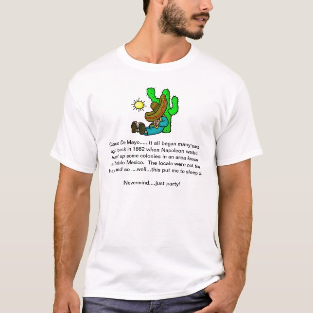 T-shirt d'histoire de Cinco De Mayo (Devant)