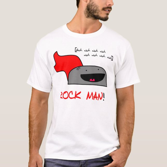 T-shirt d'homme de roche (Devant)