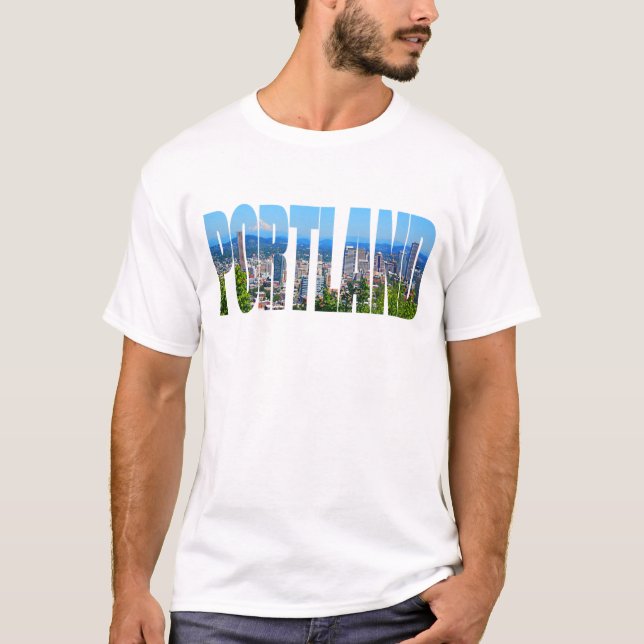 T-shirt d'horizon de Portland (Devant)