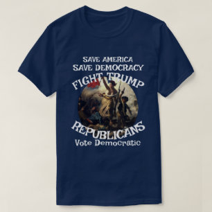 T-shirt DHS FBI CBP Drapeau Vote Élection Politique Améric