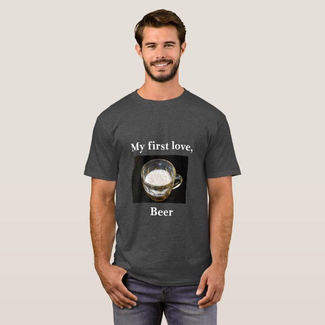 T-shirt d'humour de bière (Devant entier)