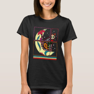 T-shirt Dia De Los Muertos Chat Et Lune Sugar Hallow