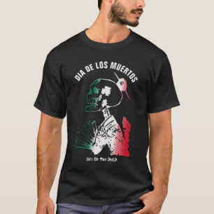 T-shirt Dia de los Muertos, Jour de la squelette morte