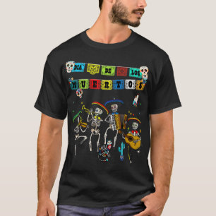 T-shirt Dia De Los Muertos Papel Picado - Calavera de alfe