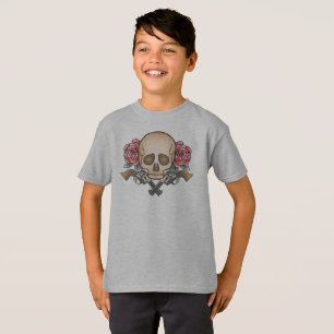 T-shirt Dia de los Muertos Skull et chemise de Tagless