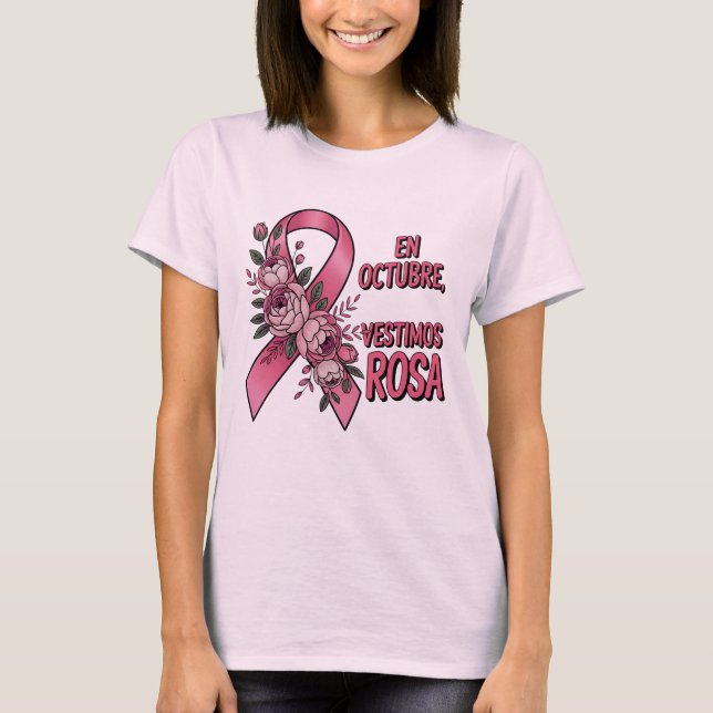 T-shirt Día internacional del Cáncer de Mama (Devant)