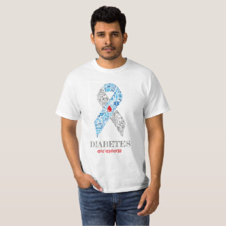 T-shirt diabète Awarness Ribbon with Treatment