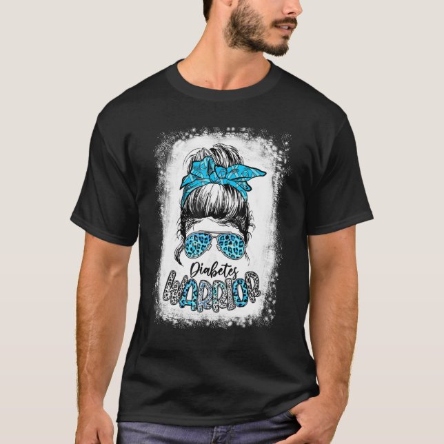 T-shirt Diabète Guerrier Sensibilisation Soutien diabétiqu (Devant)