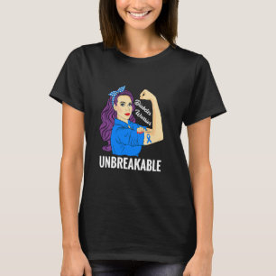 T-shirt Diabète Guerrier Sucre Diabétique Type 1 2 Sensibi