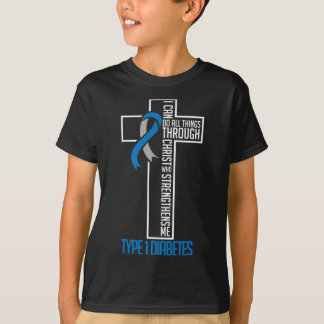 T-shirt Diabète Je Peux Faire Tout Par Le Soutien Du Chris