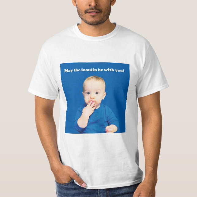 T-Shirt Diabetes Funny food lover (Vorderseite)