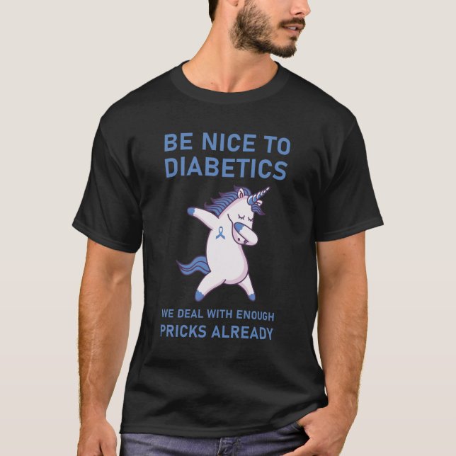 T-shirt diabétiques nous traitons assez de pricks déjà (Devant)