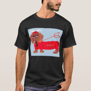 T-shirt Diable Dachshund