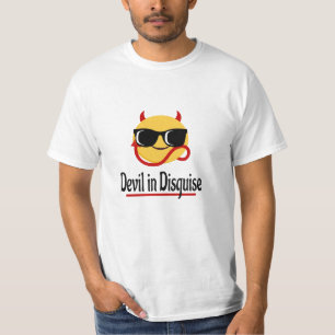 T-shirt diable déguisé Emoji Hot tendance Funny