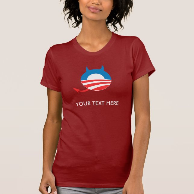 T-SHIRT DIABLE OBAMA (Devant)