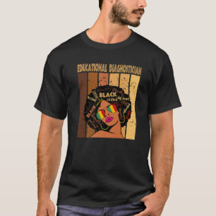T-shirt Diagnostic éducatif Afro-Africain Noir Histo