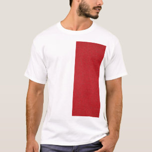 T-shirt diagonale rouge tomate - personnalisable
