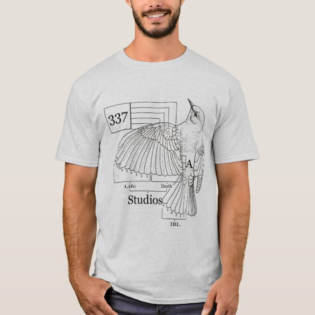 T-shirt Diagramme de 337 oiseaux (Devant)