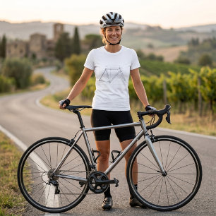 T-shirt Diagramme de géométrie de cadre de bicyclette